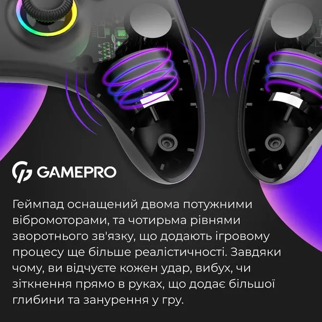 Геймпад GamePro GPX13B Black - мініатюра 9
