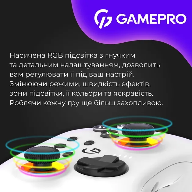 Геймпад GamePro GPX13W White - мініатюра 7
