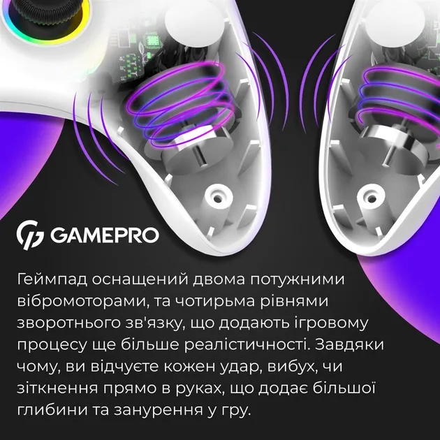 Геймпад GamePro GPX13W White - мініатюра 8