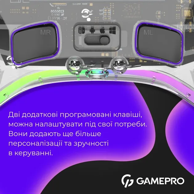Геймпад GamePro GPX13T Transparent - мініатюра 12