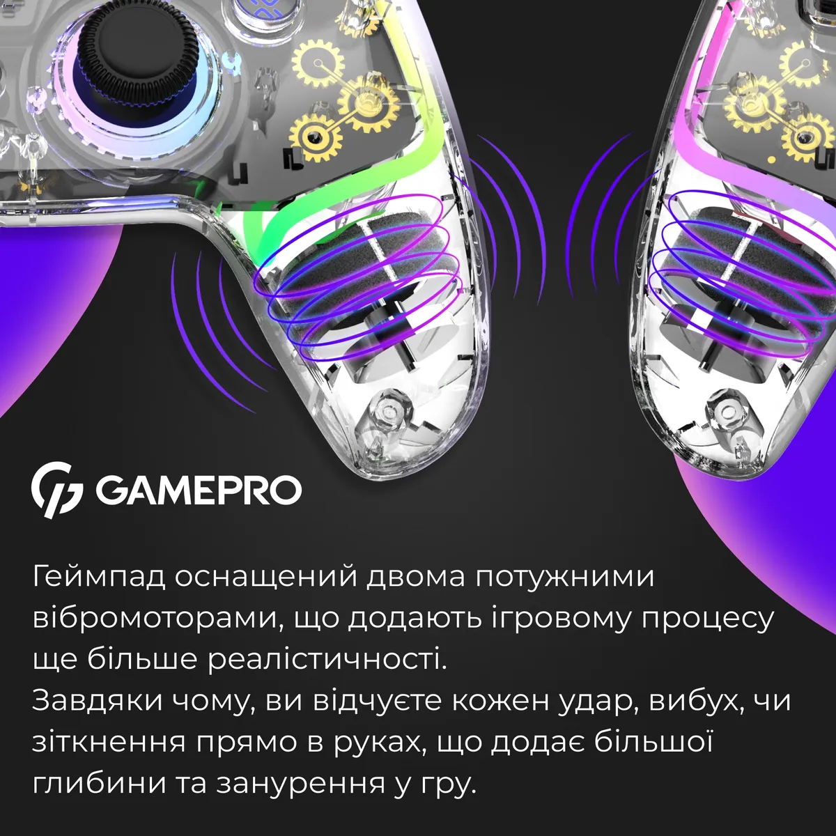 Геймпад GamePro GPS13T Transparent - мініатюра 13