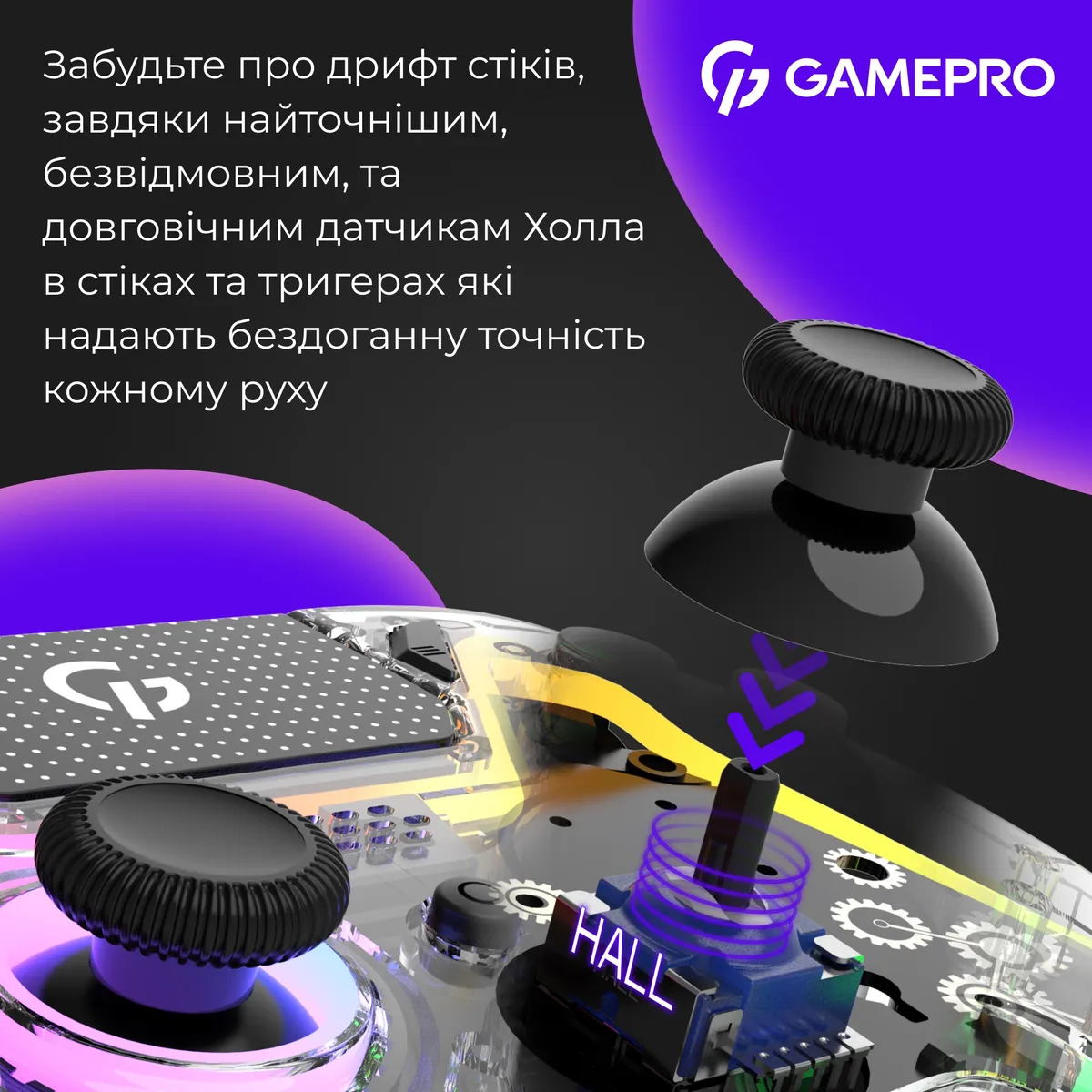 Геймпад GamePro GPS13T Transparent - мініатюра 4