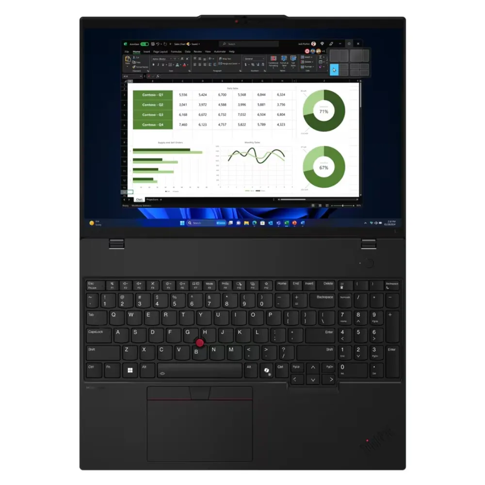 Ноутбук Lenovo ThinkPad L16 Gen 1 (21L4S4T200) Thunder Black - мініатюра 4