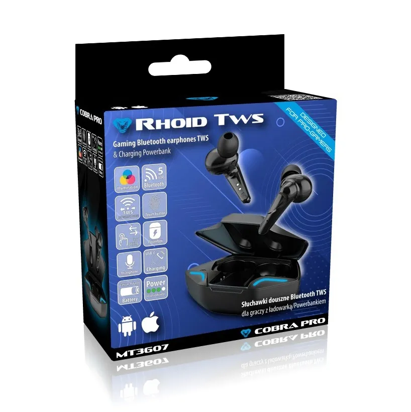 Bluetooth-гарнітура Media-Tech Cobra Pro Rhoid Black (MT3607) - мініатюра 6
