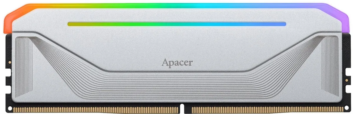 Модуль пам`ятi DDR5 2x16GB/5200 Apacer NOX RGB Silver (AH5U32G52C522NWAA-2) - мініатюра 2