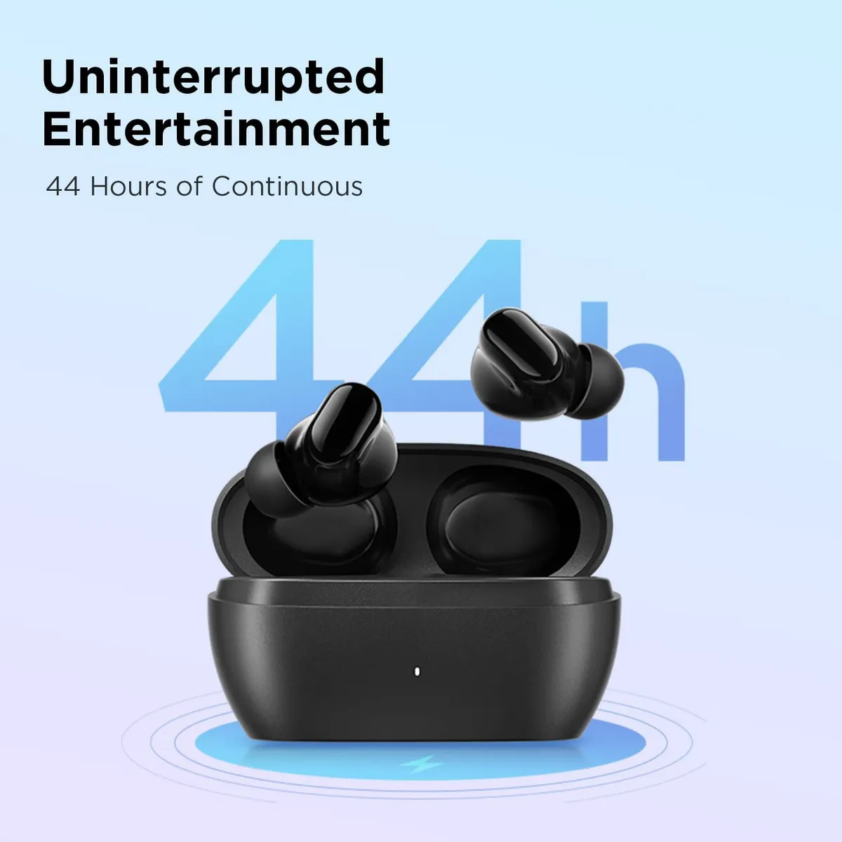 Bluetooth-гарнітура Omthing AirFree Buds EO009 Black - мініатюра 2