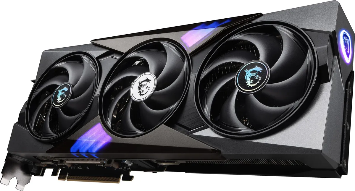 Відеокарта GF RTX 5080 16GB GDDR7 Gaming Trio OC MSI (GeForce RTX 5080 16G GAMING TRIO OC) - мініатюра 4