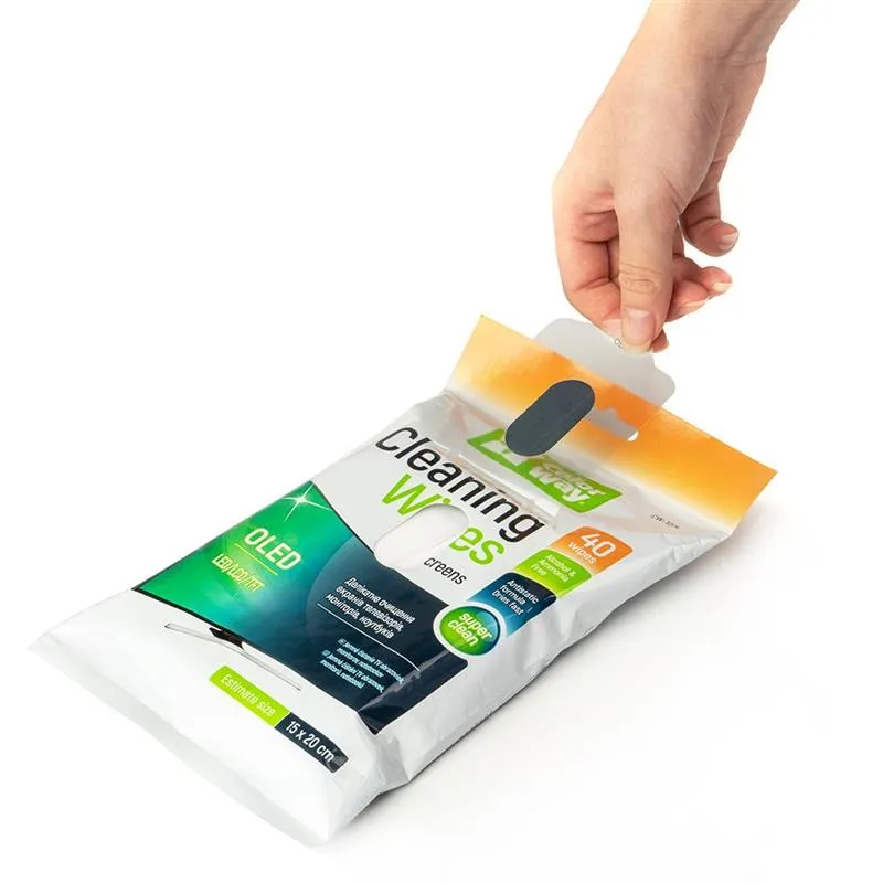 Серветки ColorWay для очищення LCD и TFT 40 шт (CW-1074) - мініатюра 3