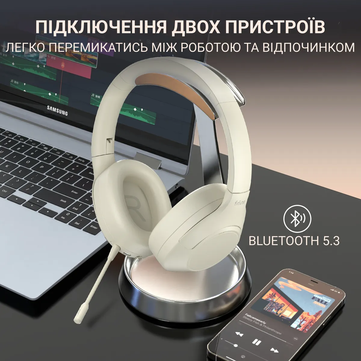 Гарнітура Fifine X3W White - мініатюра 23