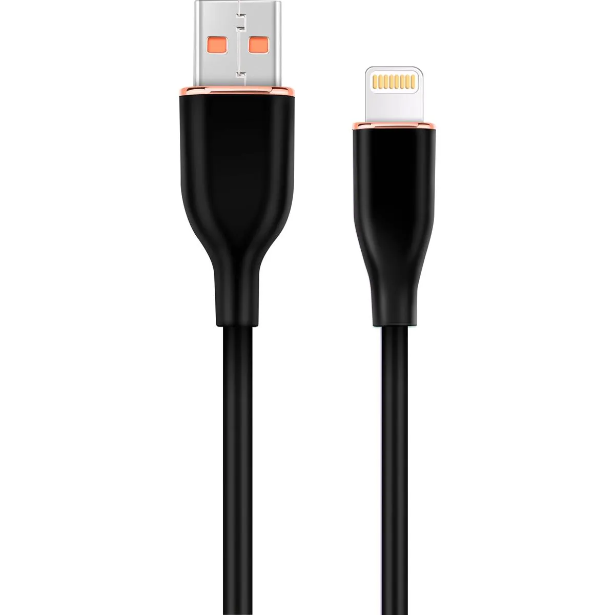 Кабель Cablexpert USB - Lightning (M/M), 2.1 A, 1.5 м, Black (CC-USB2S-AM8PM-1.5M-BK) - зображення 1