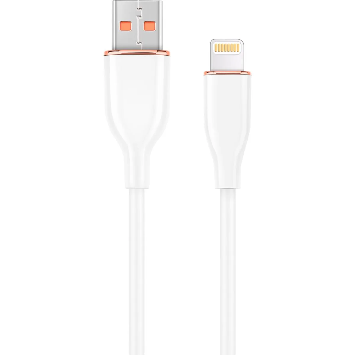 Кабель Cablexpert USB - Lightning (M/M), 2.1 A, 1.5 м, White (CC-USB2S-AM8PM-1.5M-W) - зображення 1