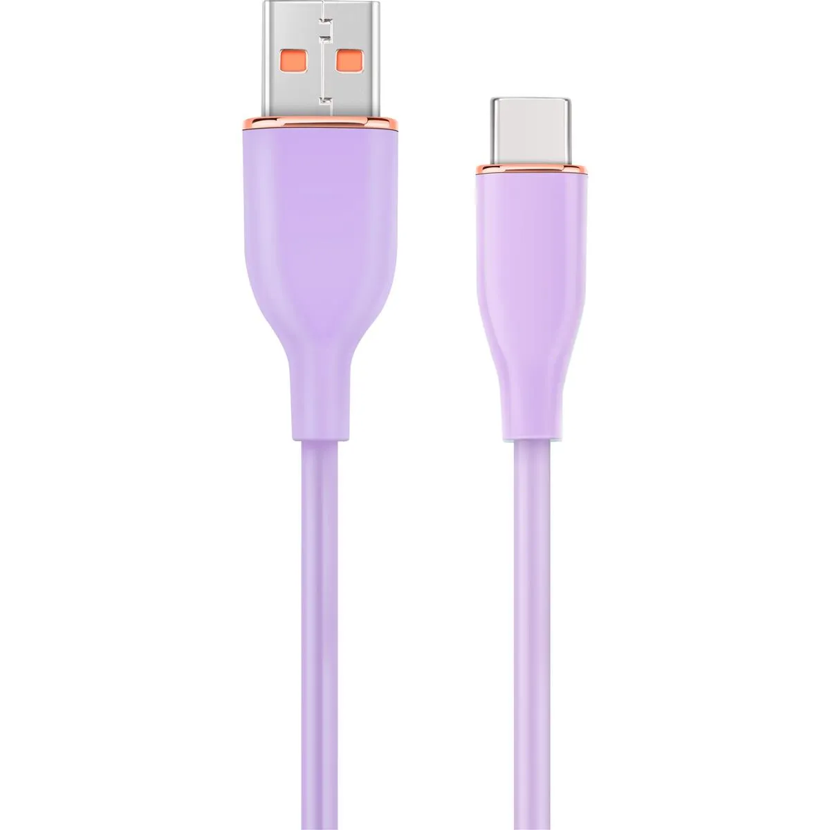 Кабель Cablexpert USB - USB Type-C (M/M), 2.1 A, 1.5 м, Purple (CC-USB2S-AMCM-1.5M-P) - зображення 1