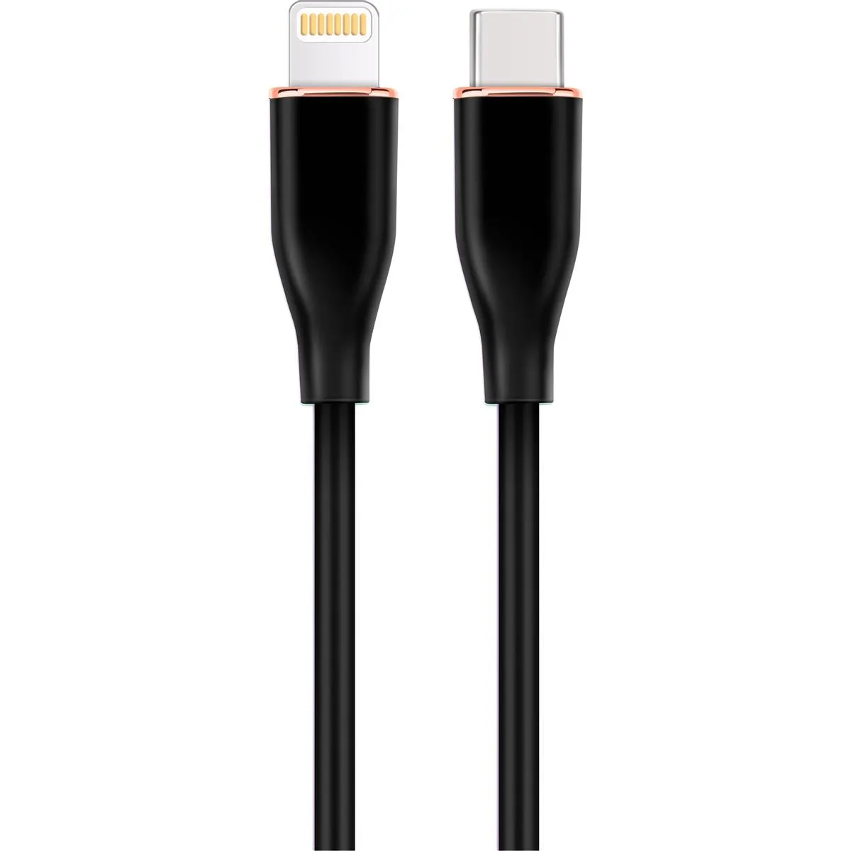 Кабель Cablexpert USB Type-C - Lightning (M/M), 2.25 A, 20 W, 1.5 м, Black (CC-USB2S-CM8PM-1.5M-BK) - зображення 1