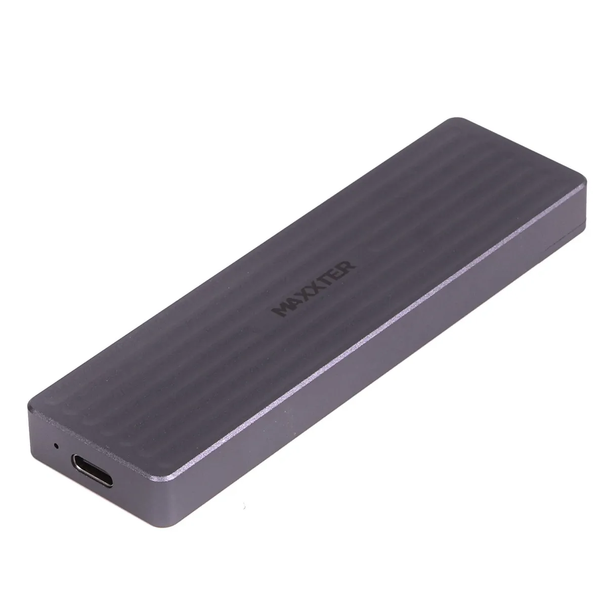 Зовнішня кишеня Maxxter M.2 NVMe PCIe, USB 3.2 Type-C, Metal, Black (EHDE-2280D-01) - зображення 1