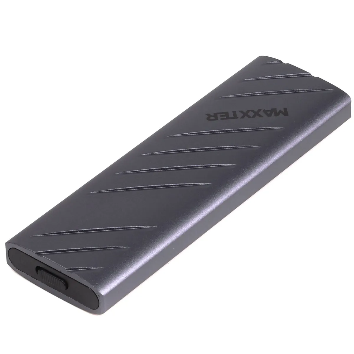 Зовнішня кишеня Maxxter M.2 NVMe PCIe, USB 3.2 Type-C, Metal, Black (EHDE-2280D-01) - мініатюра 2