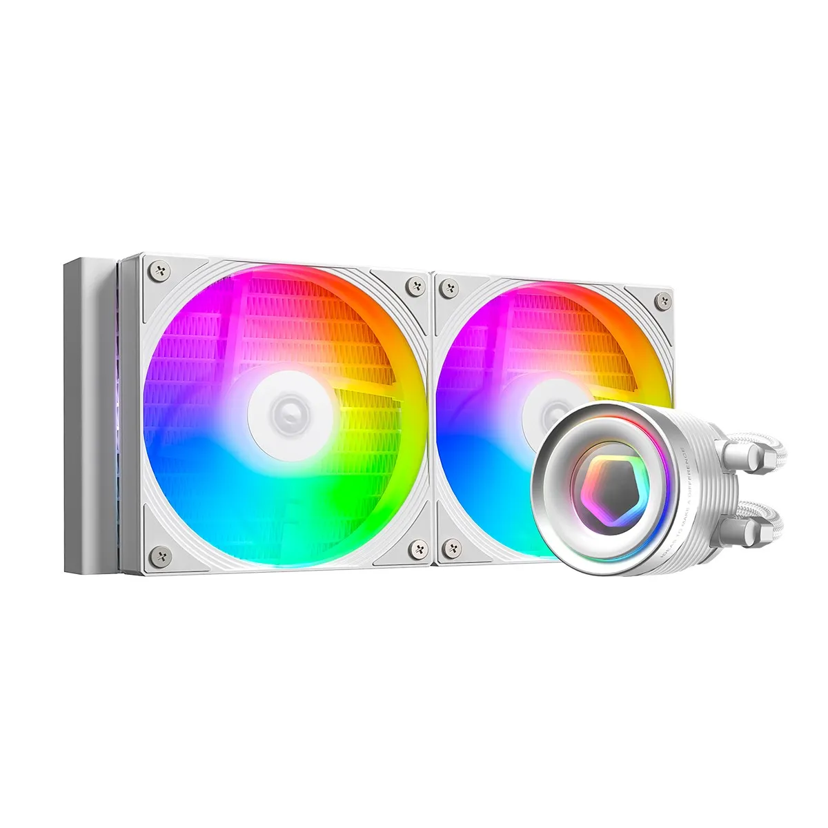 Система водяного охолодження ID-Cooling FX240 INF White - зображення 1