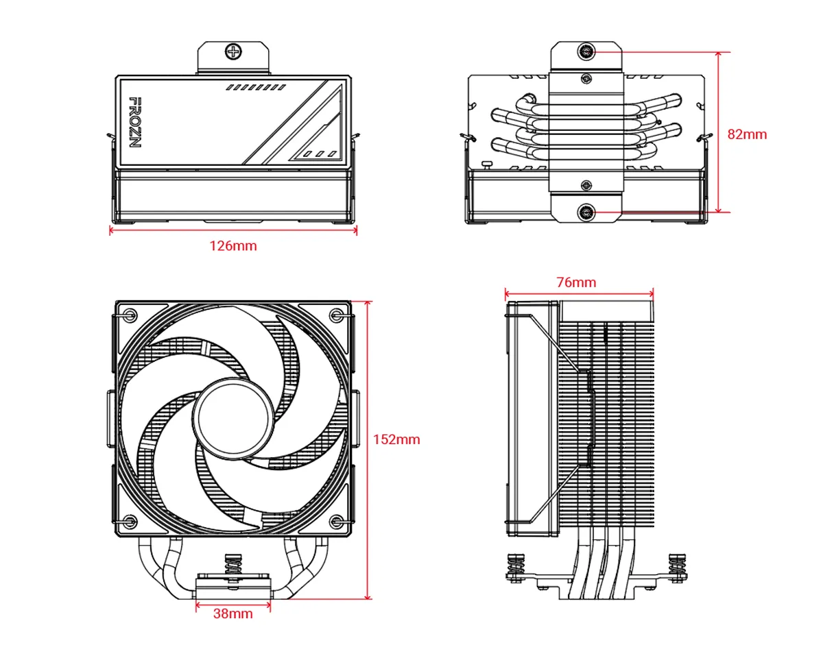 Кулер процесорний ID-Cooling Frozn A410 SE ARGB - мініатюра 7