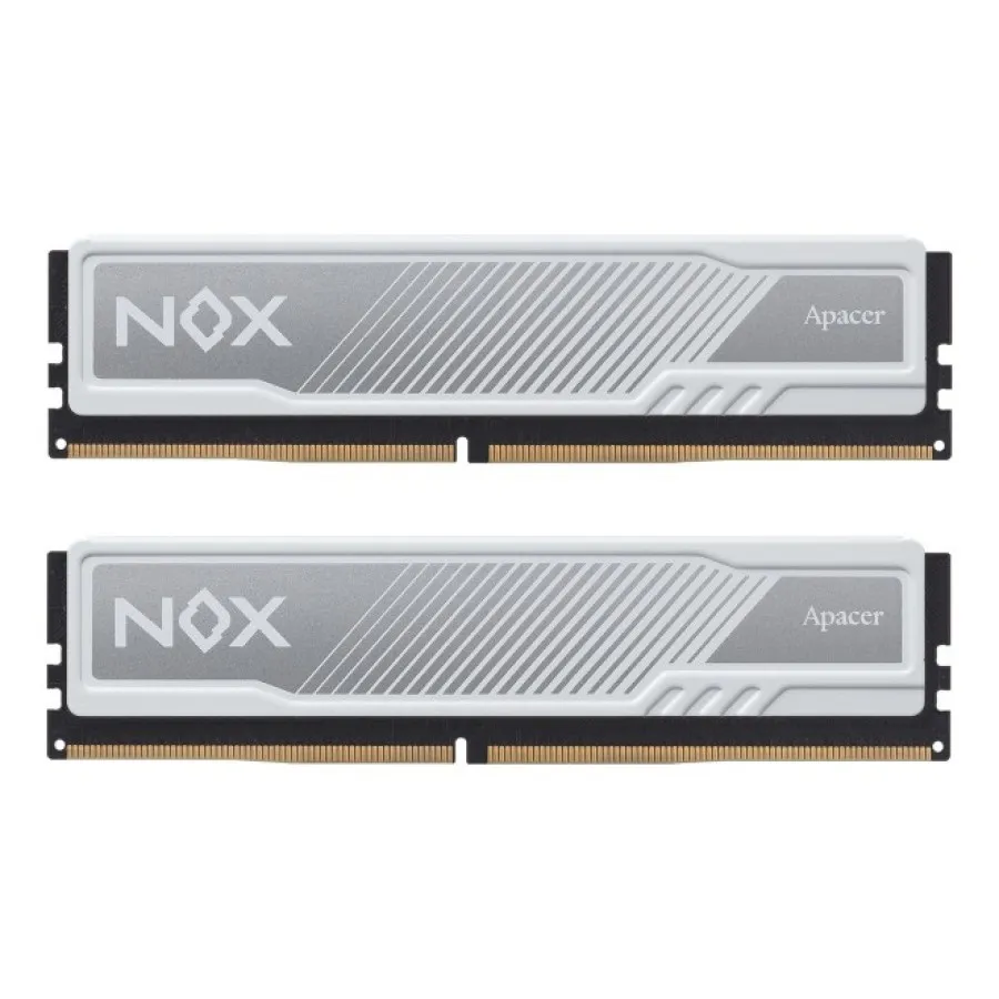 Модуль пам`ятi DDR5 2x16GB/5200 Apacer NOX White (AH5U32G52C522MWAA-2) - зображення 1