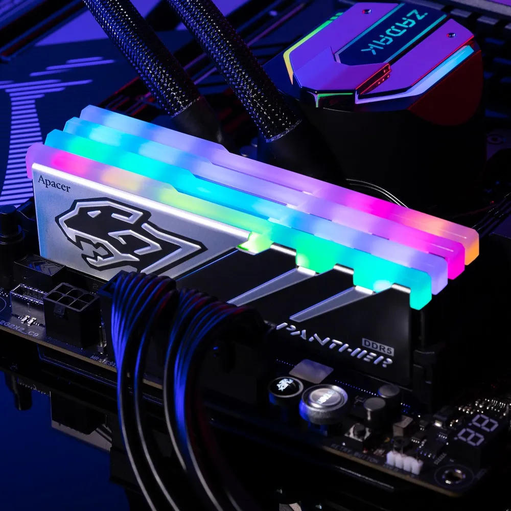 Модуль пам`ятi DDR5 2x16GB/6000 Apacer Panther RGB (AH5U32G60C6229BAA-2) - мініатюра 4