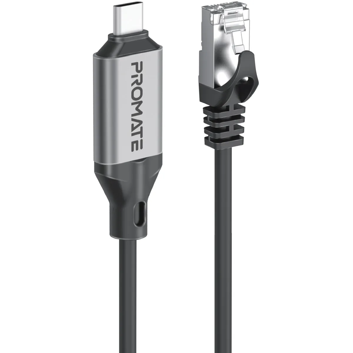 Кабель Promate Clink USB Type-C - RJ-45, 5 м, Black - мініатюра 6
