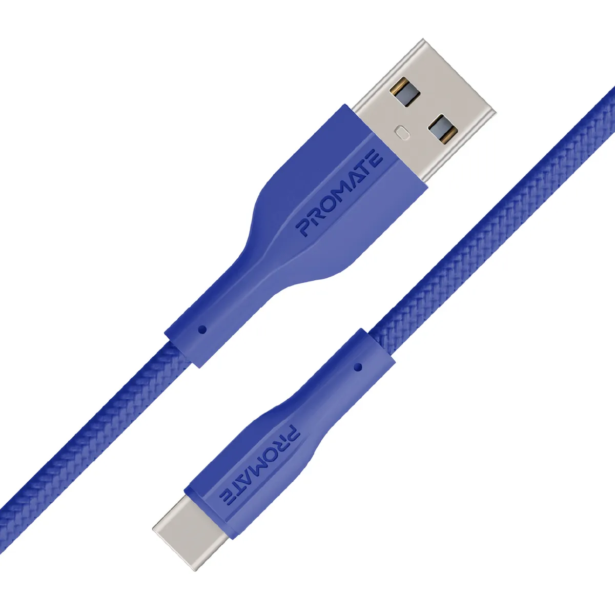 Кабель Promate xCord-AC USB - USB Type-C (M/M), 2 A, 1 м, Navy - зображення 1