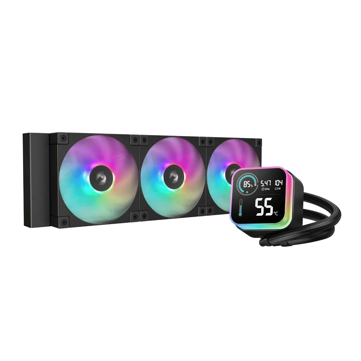 Система водяного охолодження DeepCool LQ360 Black (R-LQ360-BKLSMW-G-1) - зображення 1