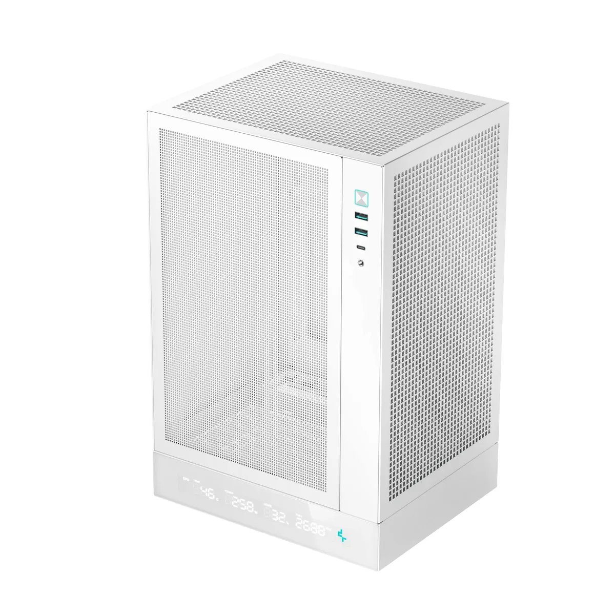 Корпус DeepCool CH170 Digital White (R-CH170-WHNPI0D-G-1) без БЖ - зображення 1