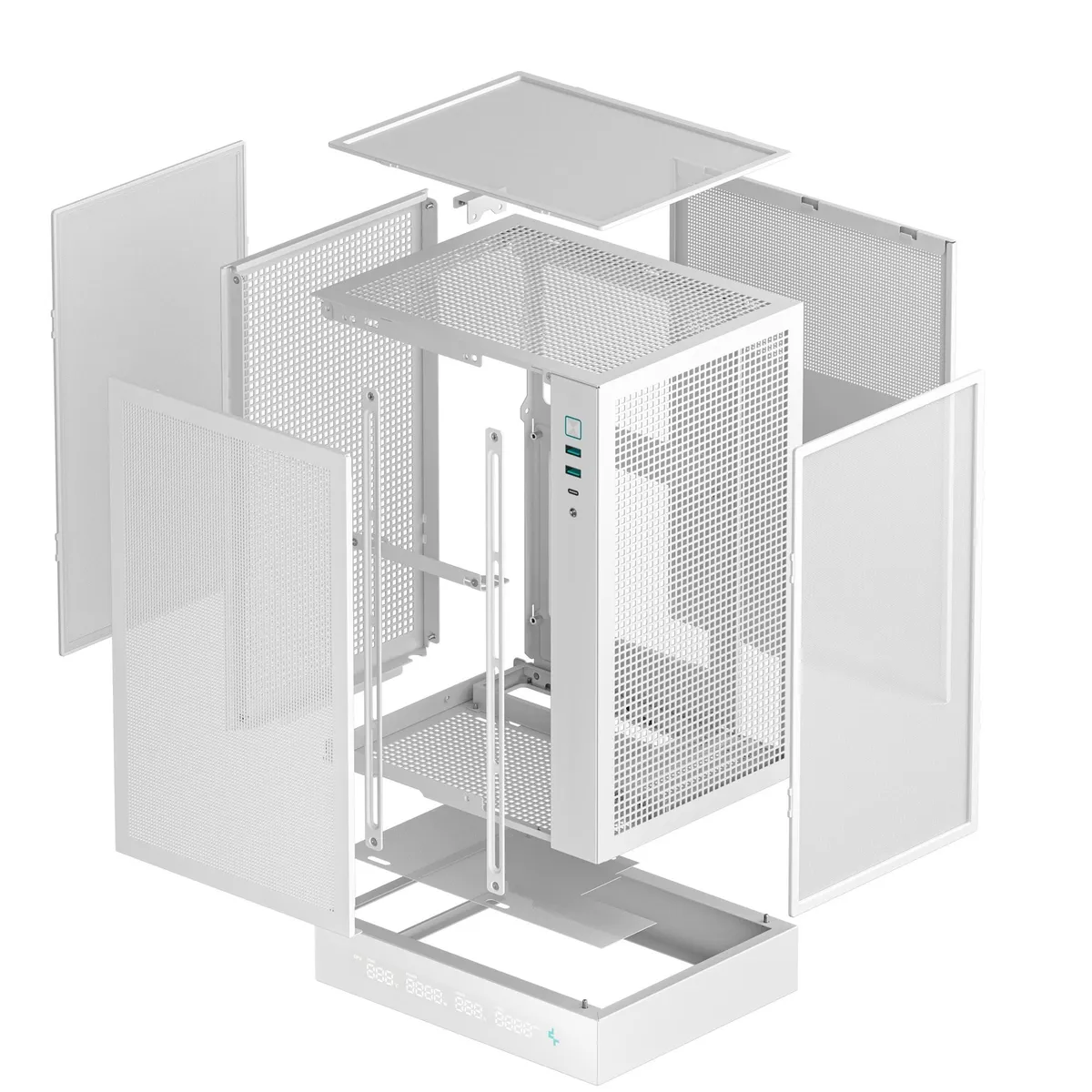 Корпус DeepCool CH170 Digital White (R-CH170-WHNPI0D-G-1) без БЖ - мініатюра 11