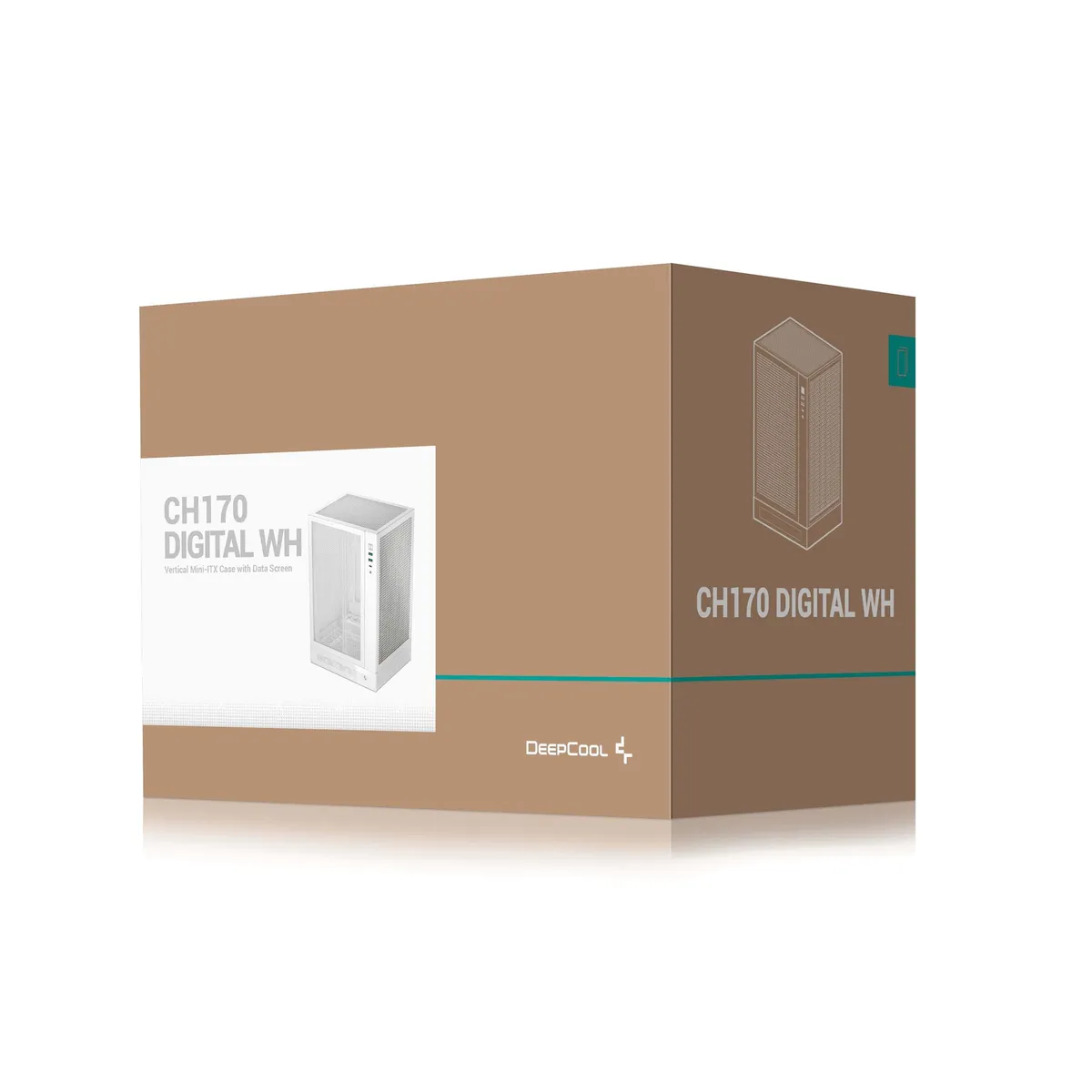 Корпус DeepCool CH170 Digital White (R-CH170-WHNPI0D-G-1) без БЖ - мініатюра 13