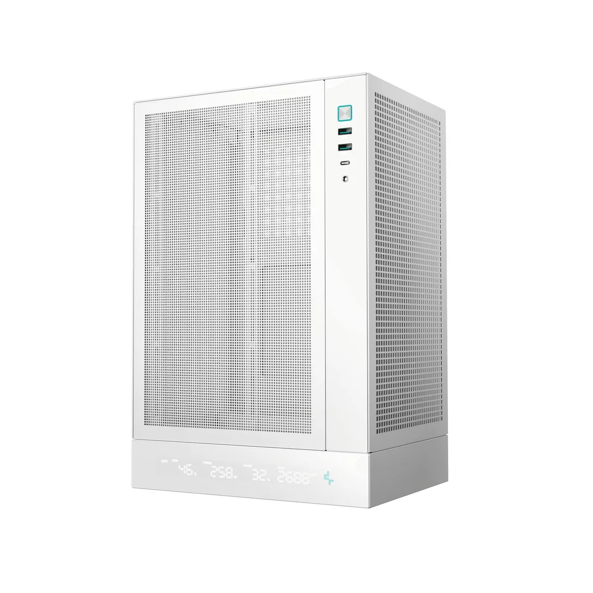 Корпус DeepCool CH170 Digital White (R-CH170-WHNPI0D-G-1) без БЖ - мініатюра 3