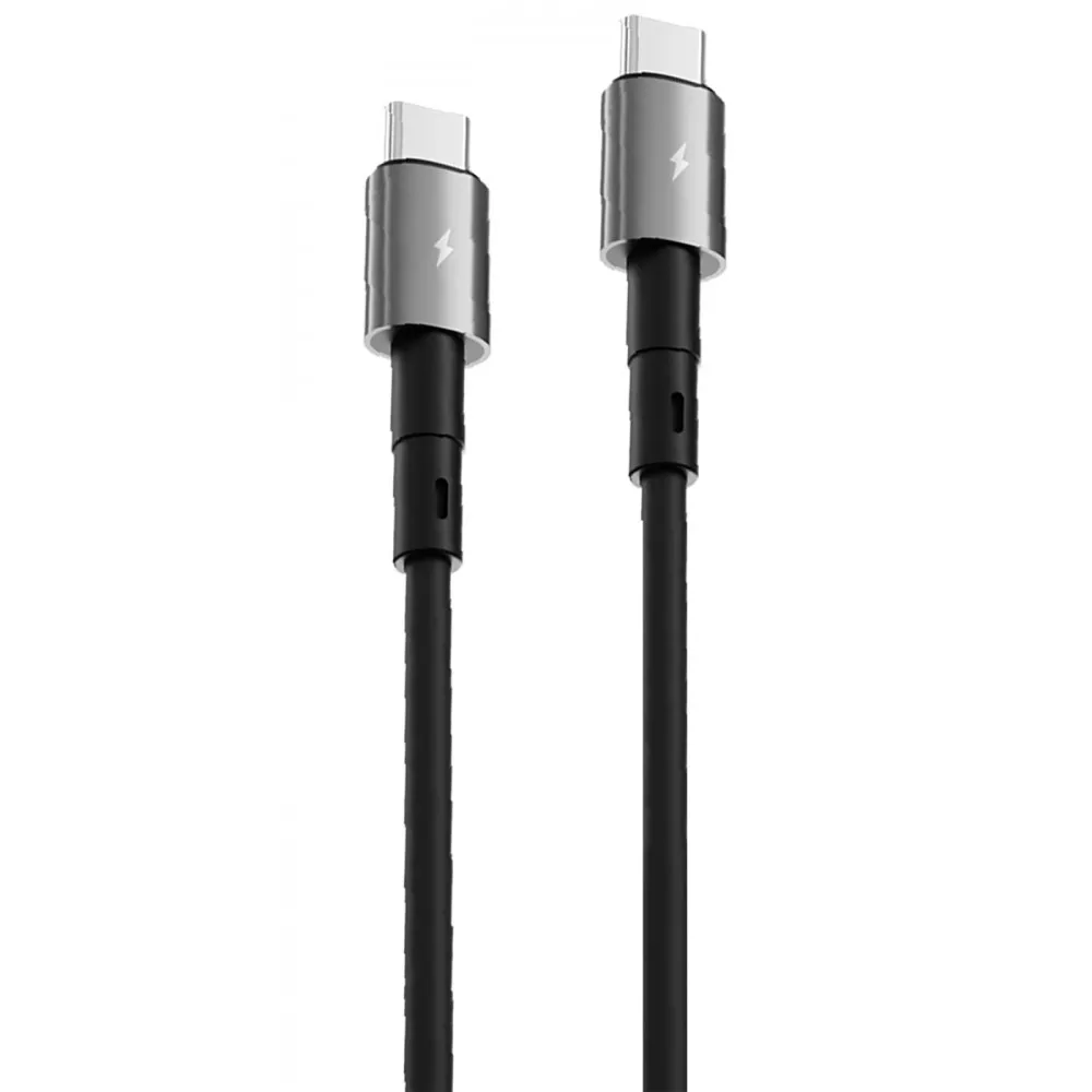 Кабель Proove Silicraft Type-C to Type-C 3A (1m) (black) - зображення 1