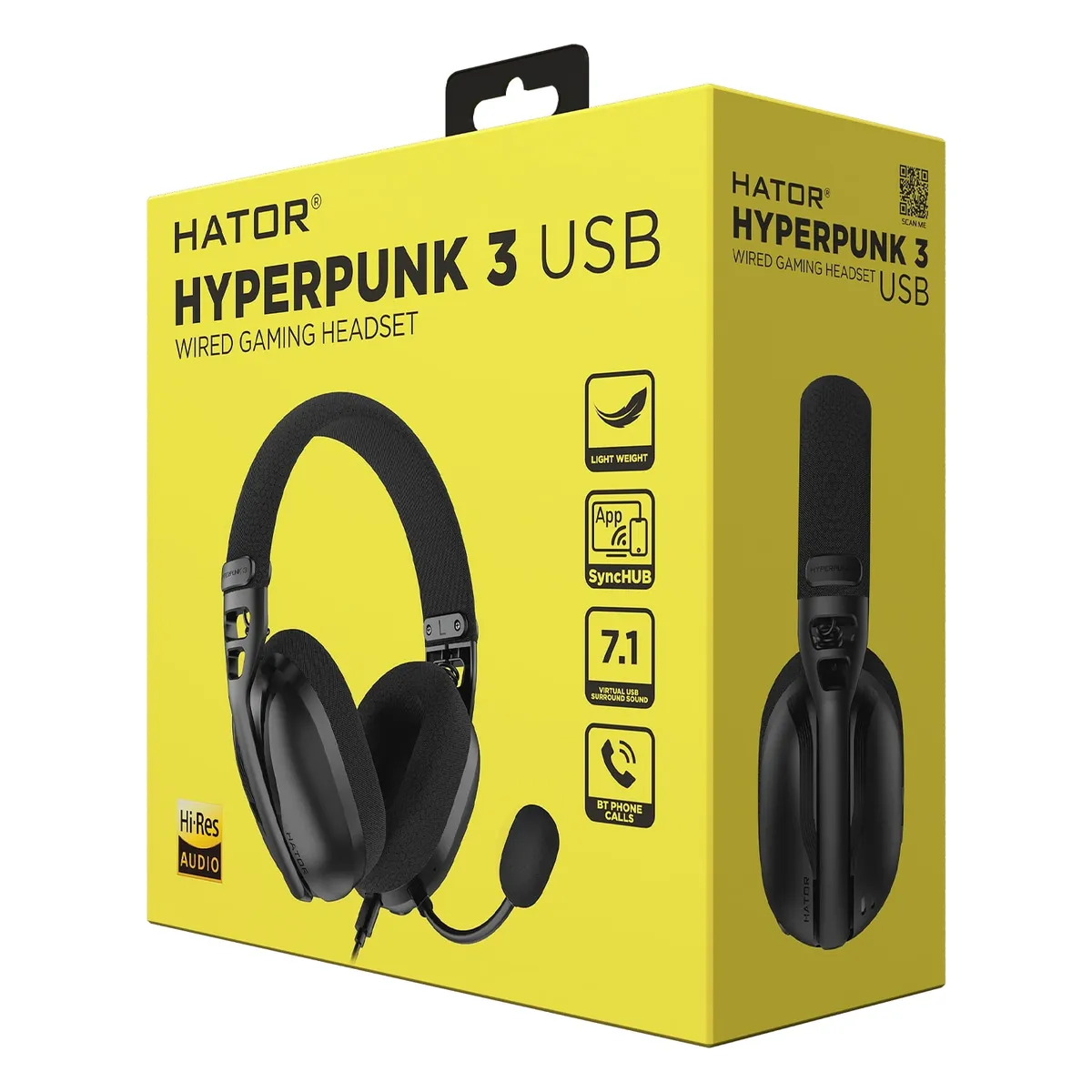 Гарнiтура Hator Hyperpunk 3 USB Black (ESH10) - мініатюра 8