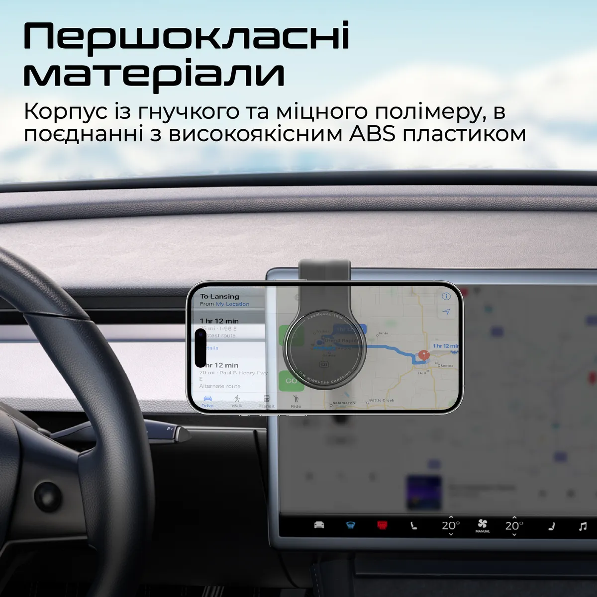 Бездротовий зарядний пристрій Promate Laxmount-15W MagSafe Black - мініатюра 5