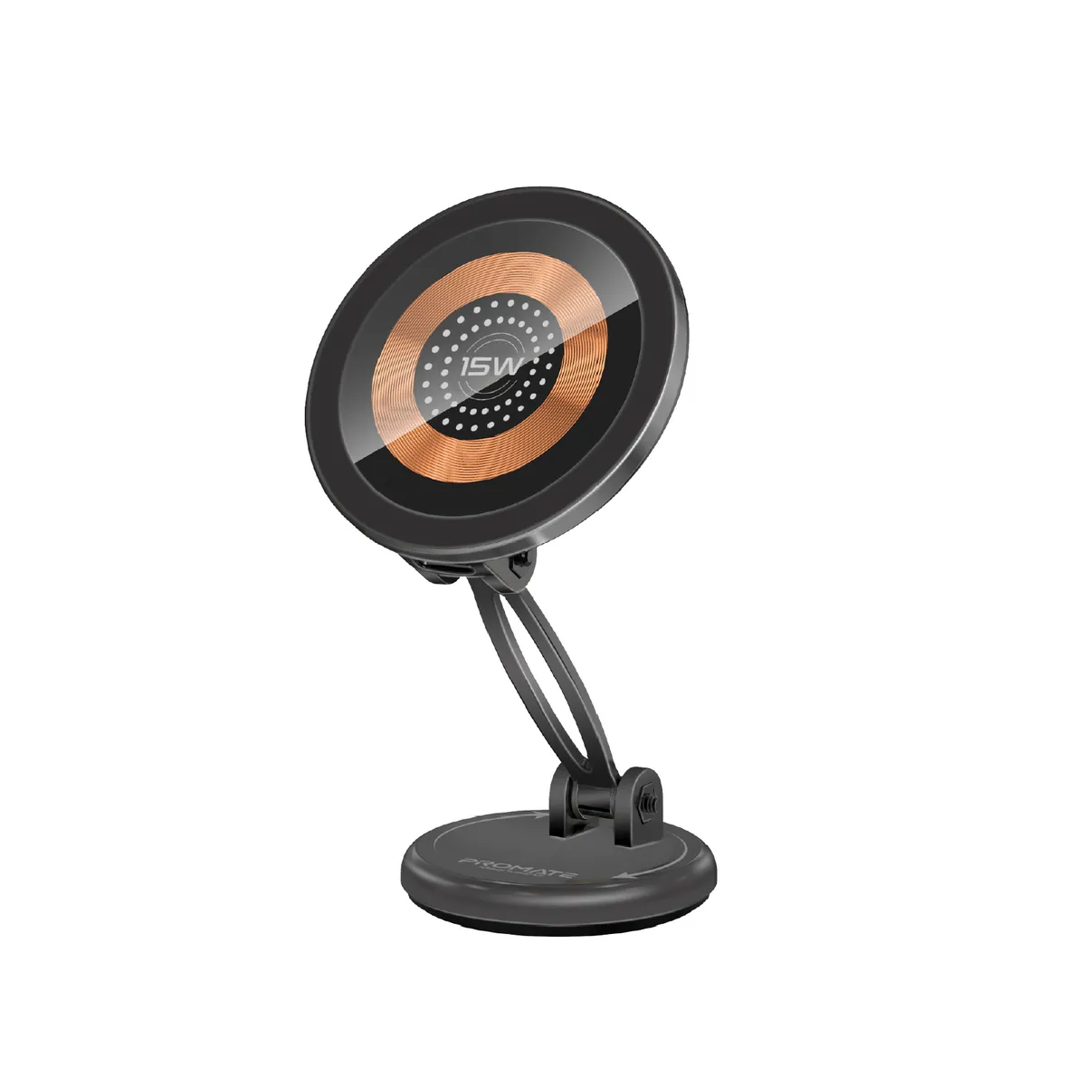 Бездротовий зарядний пристрій Promate Magnus2-Qi MagSafe Black - зображення 1