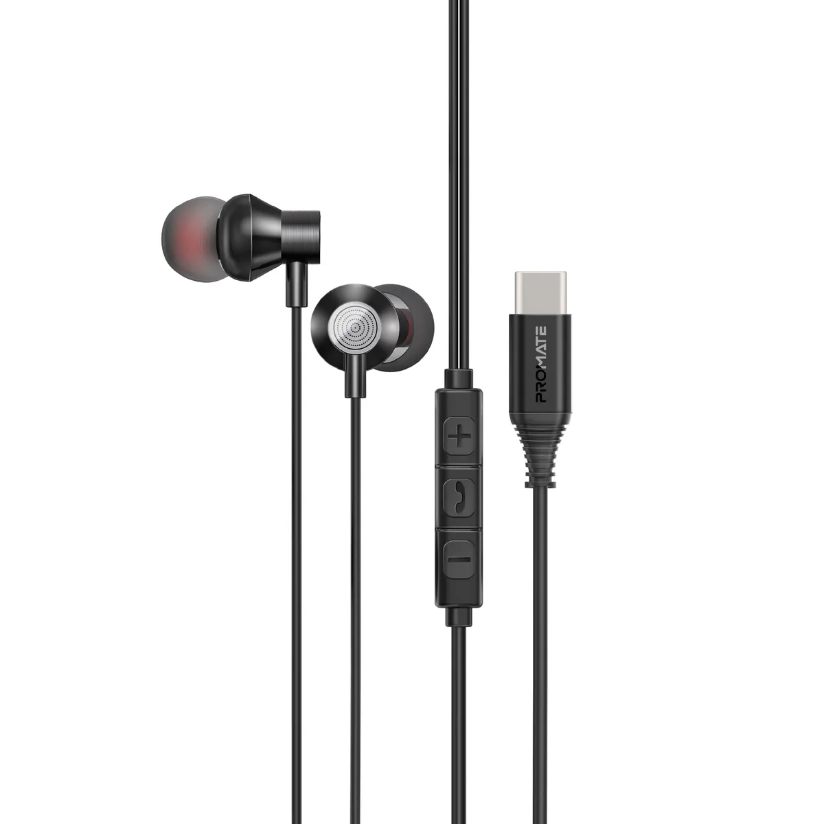 Гарнітура Promate Silken-C Black - зображення 1