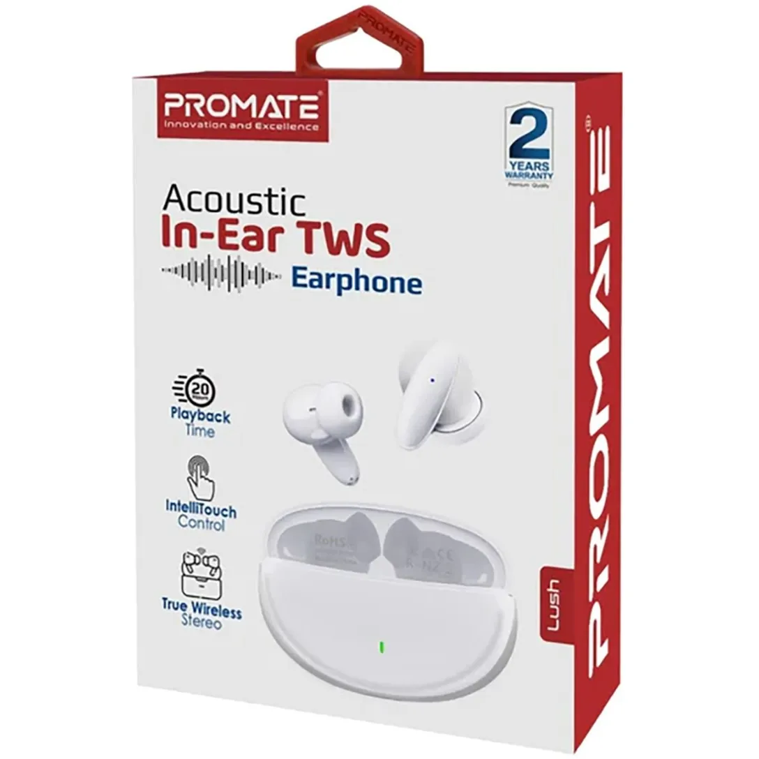 Bluetooth-гарнітура Promate Lush White - мініатюра 7