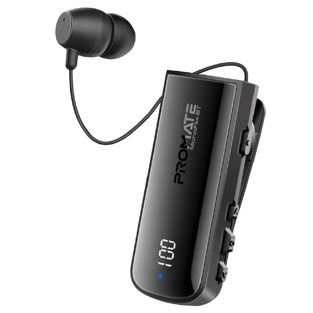 Bluetooth-гарнітура Promate Monoflix-bt Black - зображення 1