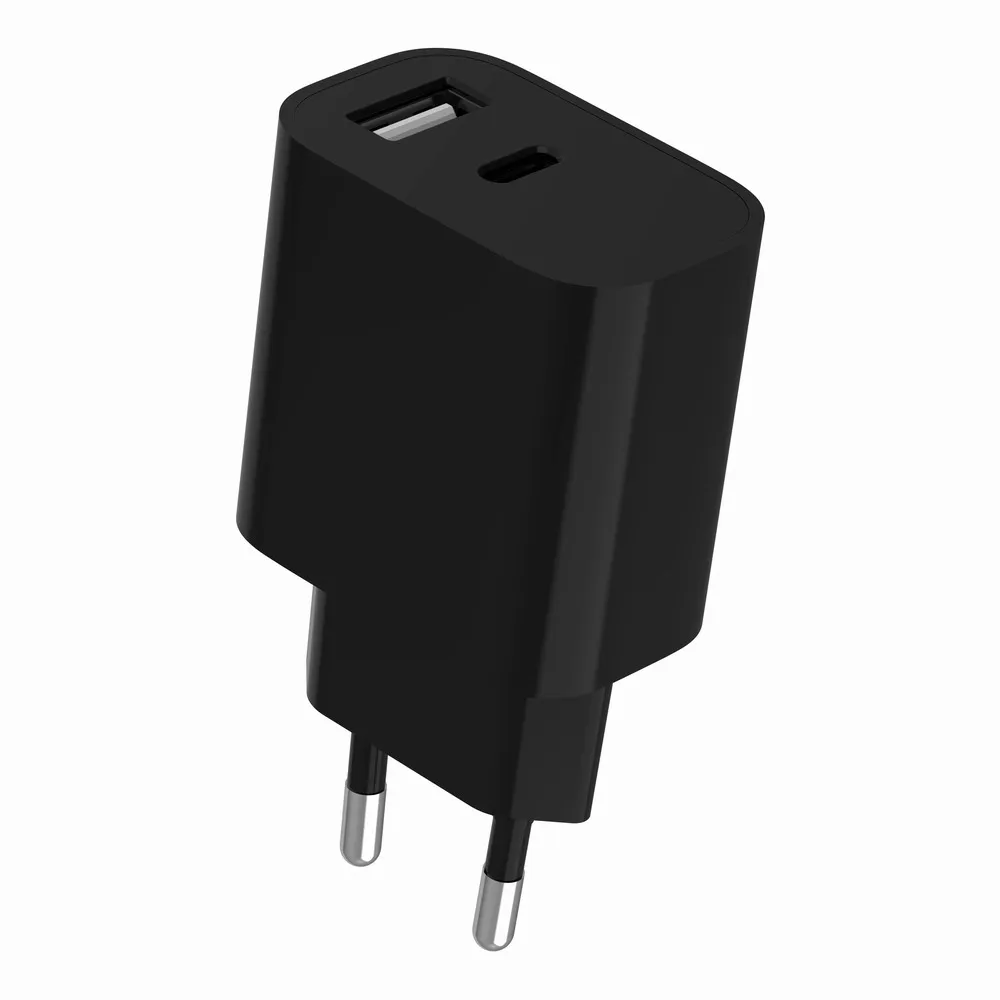Мережевий зарядний пристрій Gembird (1USBх2.4A + 1USB-Cх2.4A) Black (TA-UC-2AC12-01-BK) - мініатюра 3