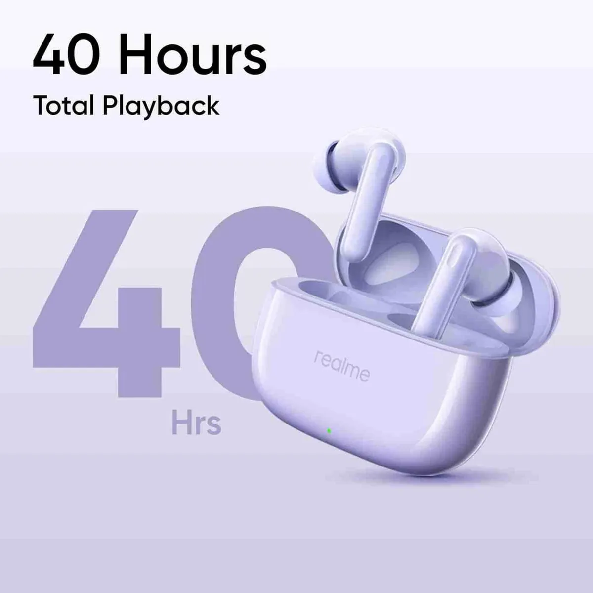 Bluetooth-гарнітура Realme Buds T310 Monet Purple - мініатюра 11