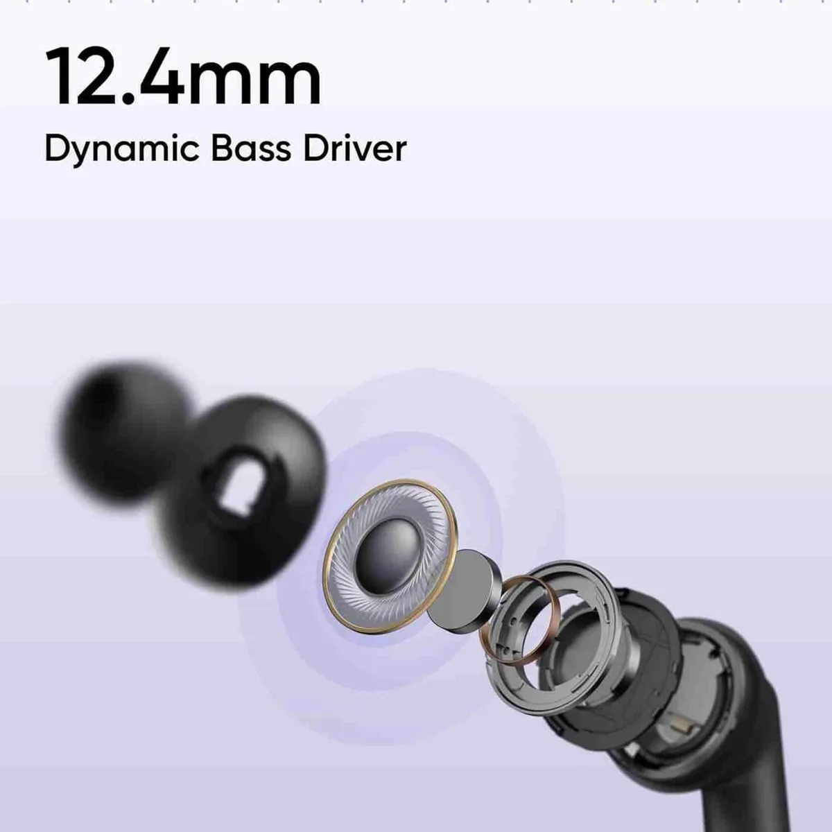 Bluetooth-гарнітура Realme Buds T310 Monet Purple - мініатюра 7