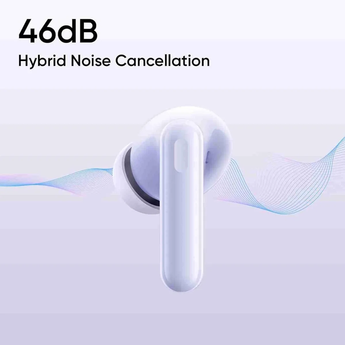 Bluetooth-гарнітура Realme Buds T310 Monet Purple - мініатюра 9