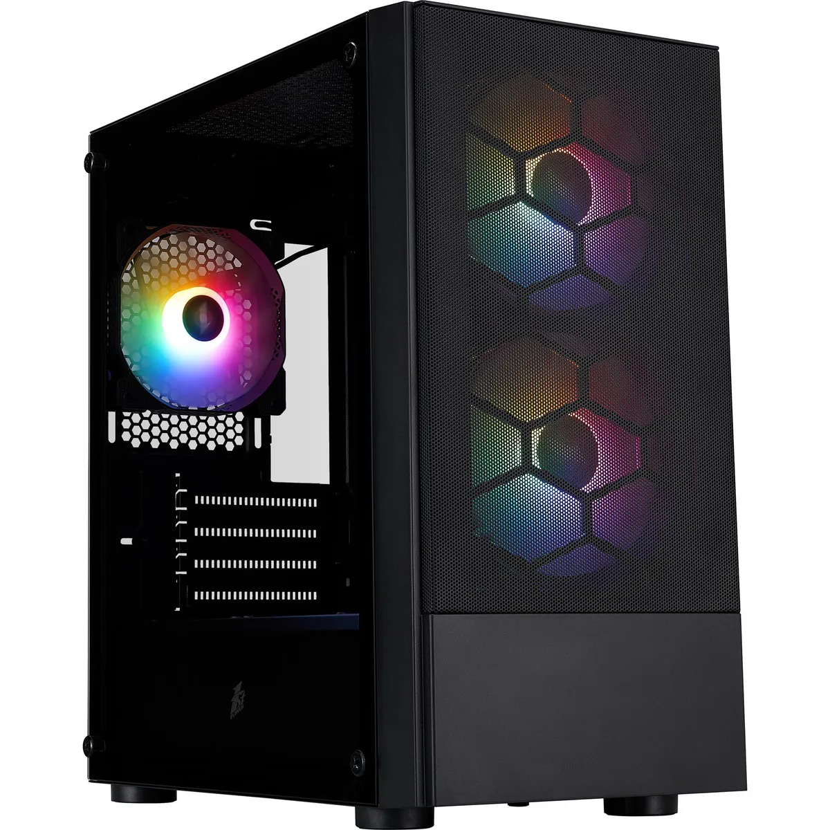 Корпус 1stPlayer X4-M-BK-2F1P-1F1 Black без БЖ - мініатюра 9