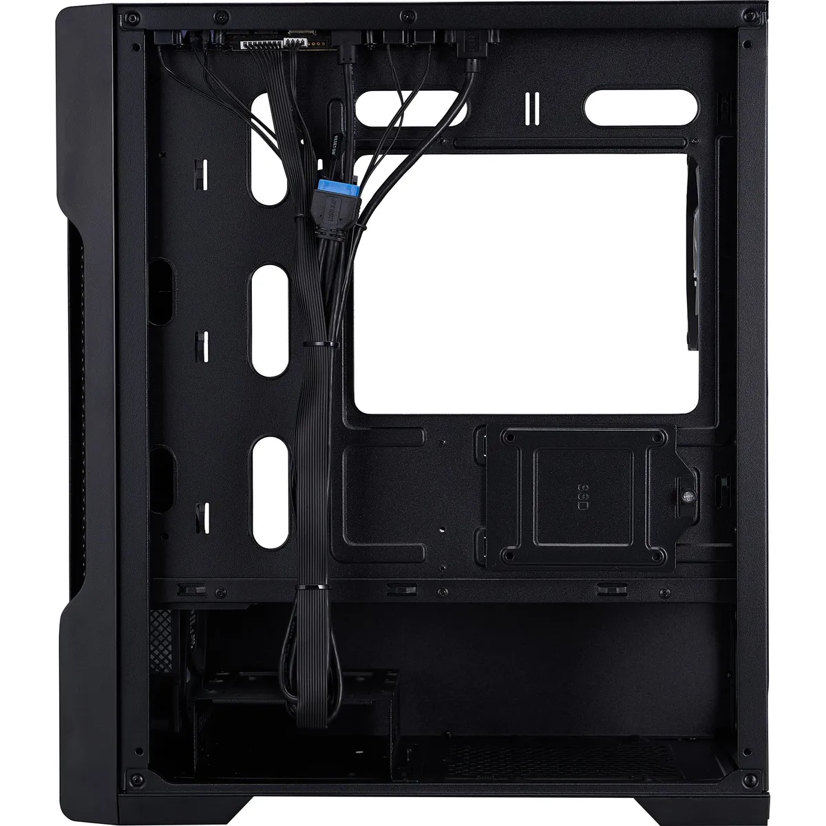 Корпус 1stPlayer T3-BK-4F1 Black без БЖ - мініатюра 16