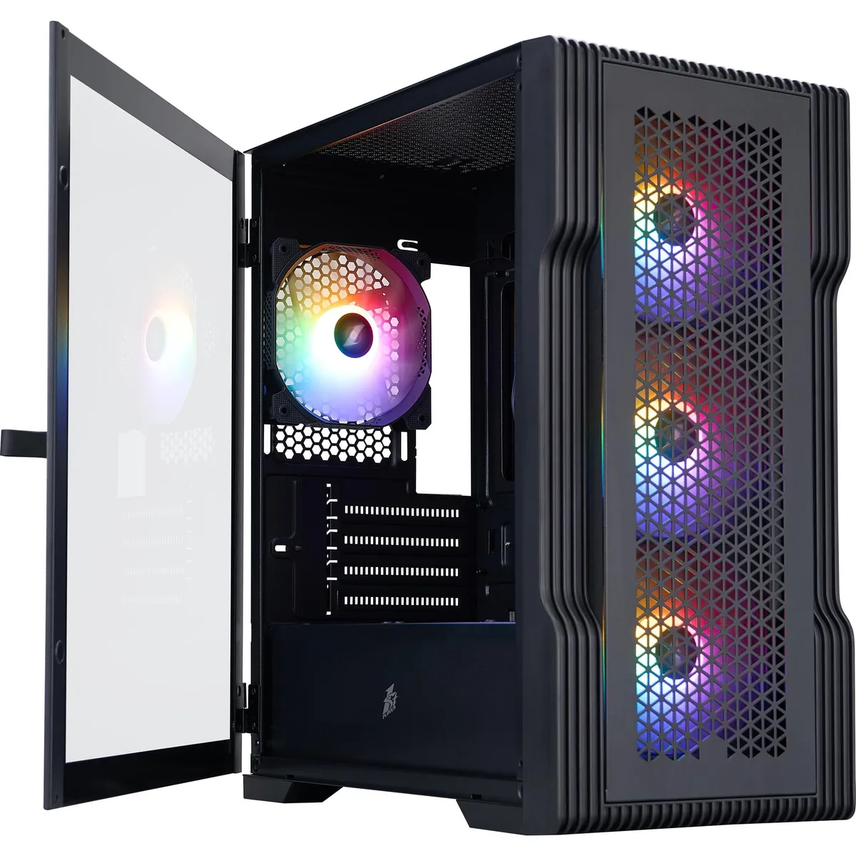 Корпус 1stPlayer T3-BK-4F1 Black без БЖ - мініатюра 20