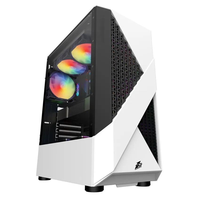 Корпус 1stPlayer F3-A-WH-4F1 White без БЖ - зображення 1