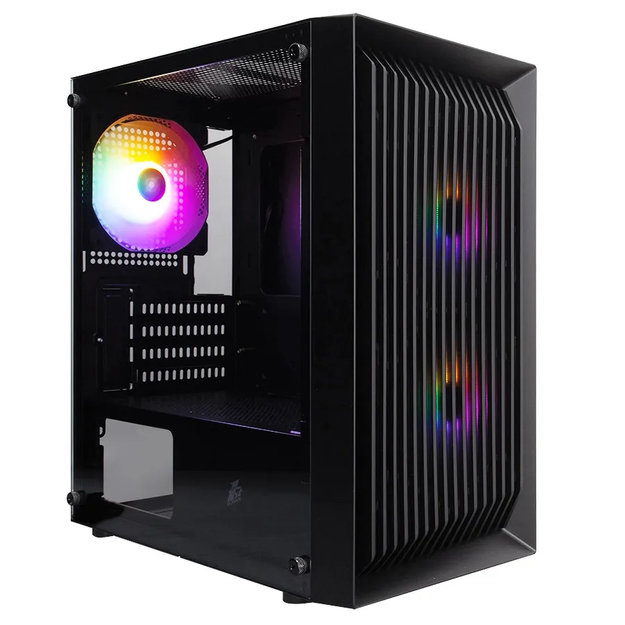 Корпус 1stPlayer BS-2-BK-3F1 Black без БЖ - мініатюра 10