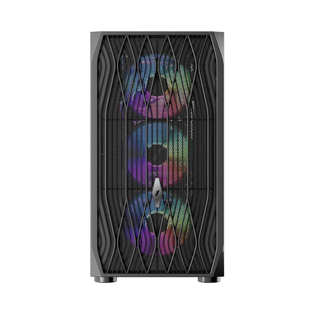 Корпус 1stPlayer AY7-BK-4F1 Black без БЖ - мініатюра 4