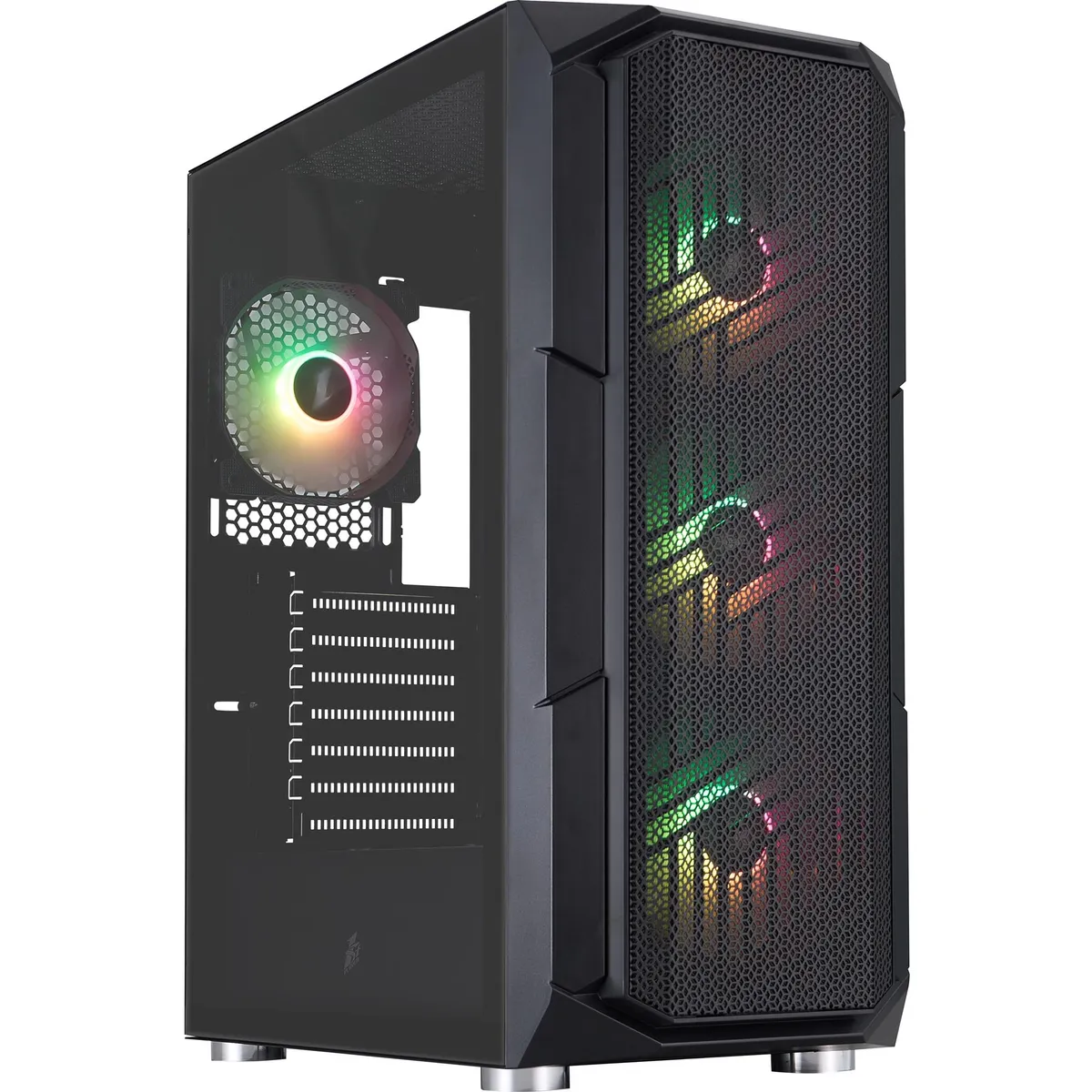 Корпус 1stPlayer XF-BK-4F7 Black без БЖ - мініатюра 5