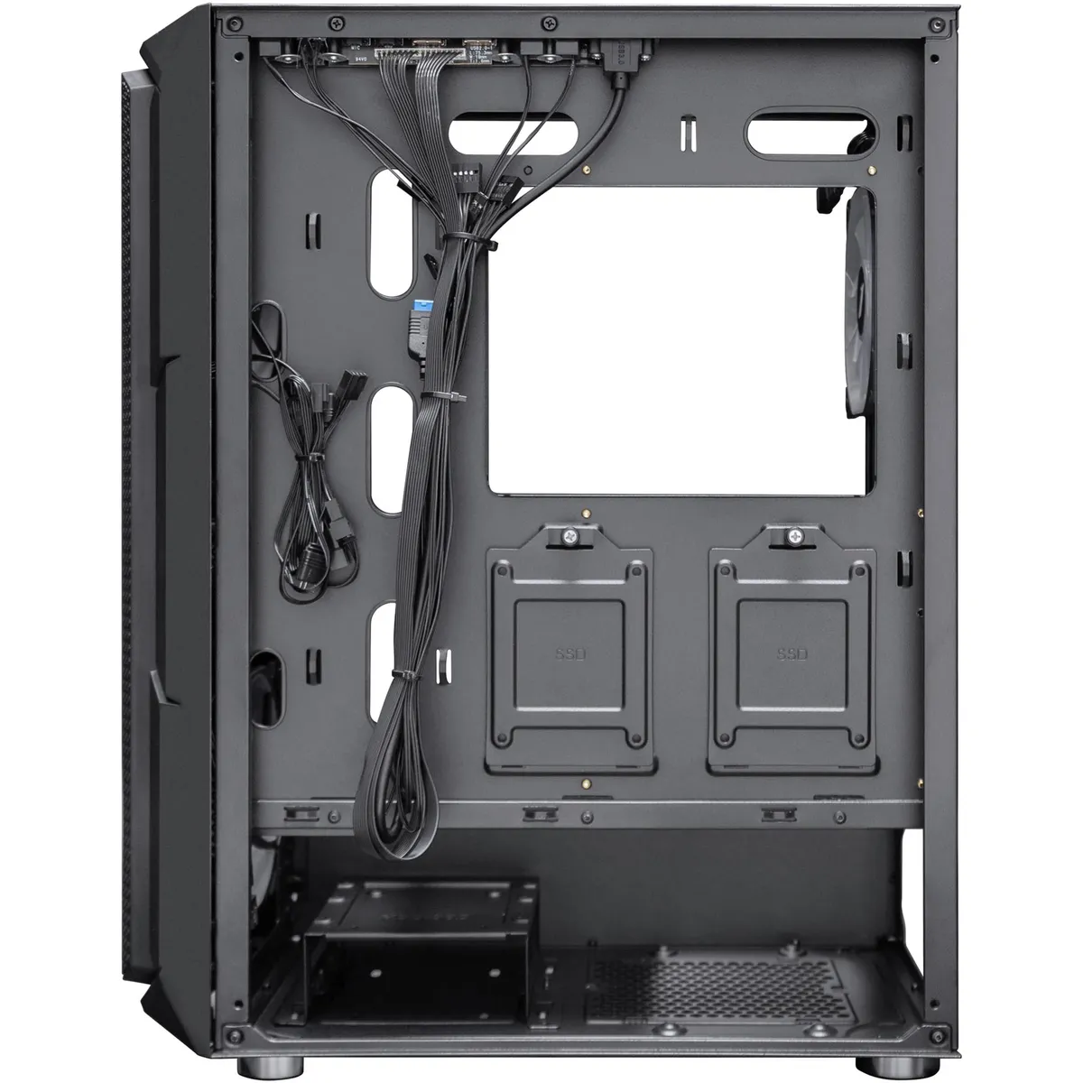 Корпус 1stPlayer XF-BK-4F7 Black без БЖ - мініатюра 9