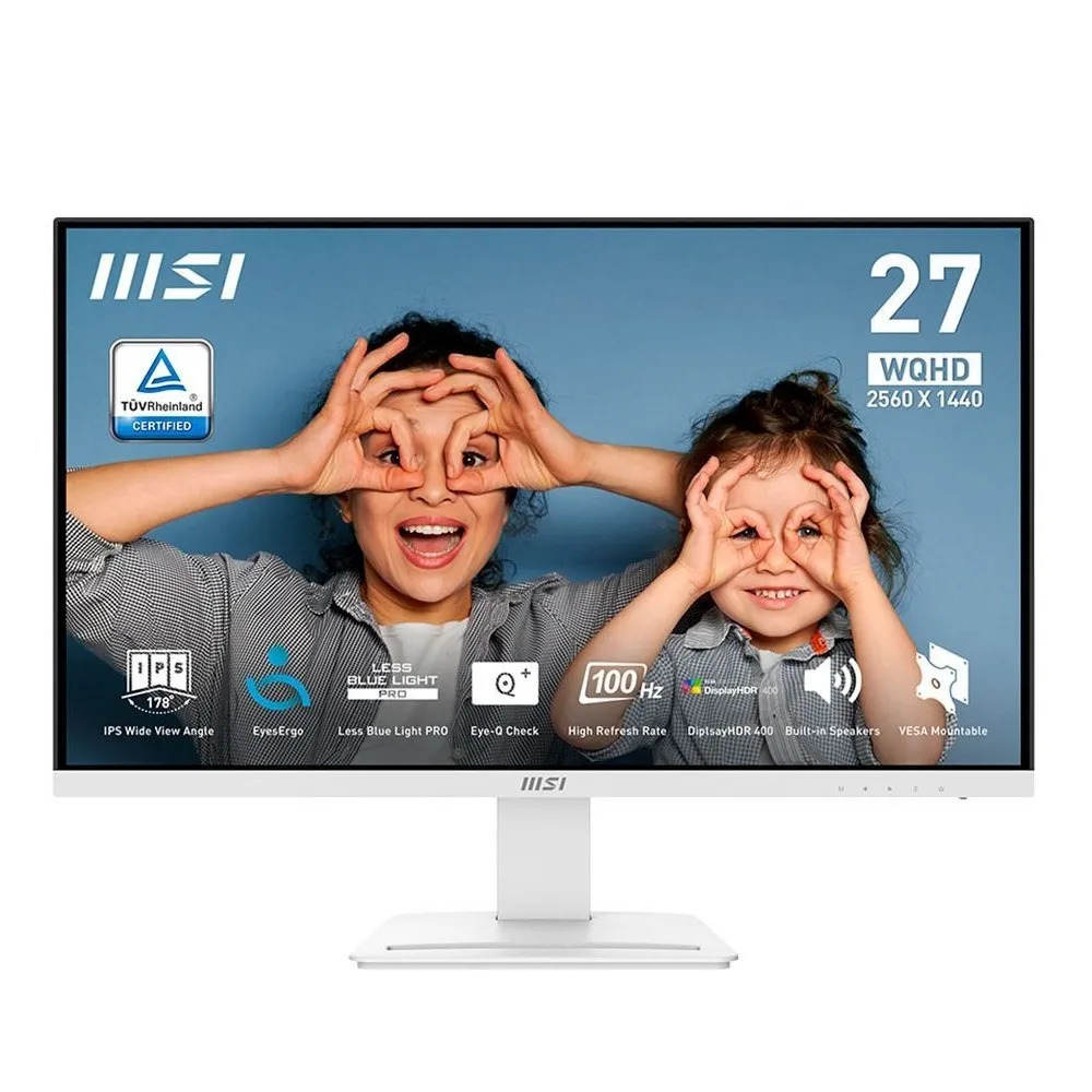 Монітор MSI 27" Pro MP273QW E2 IPS White 100Hz - зображення 1